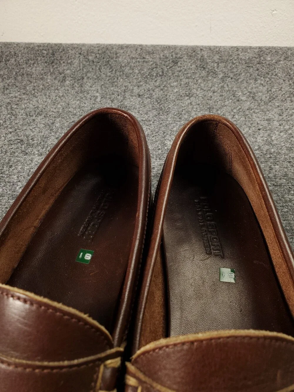 Polo by Ralph Lauren Men's Brown Leather Penny Loafers
